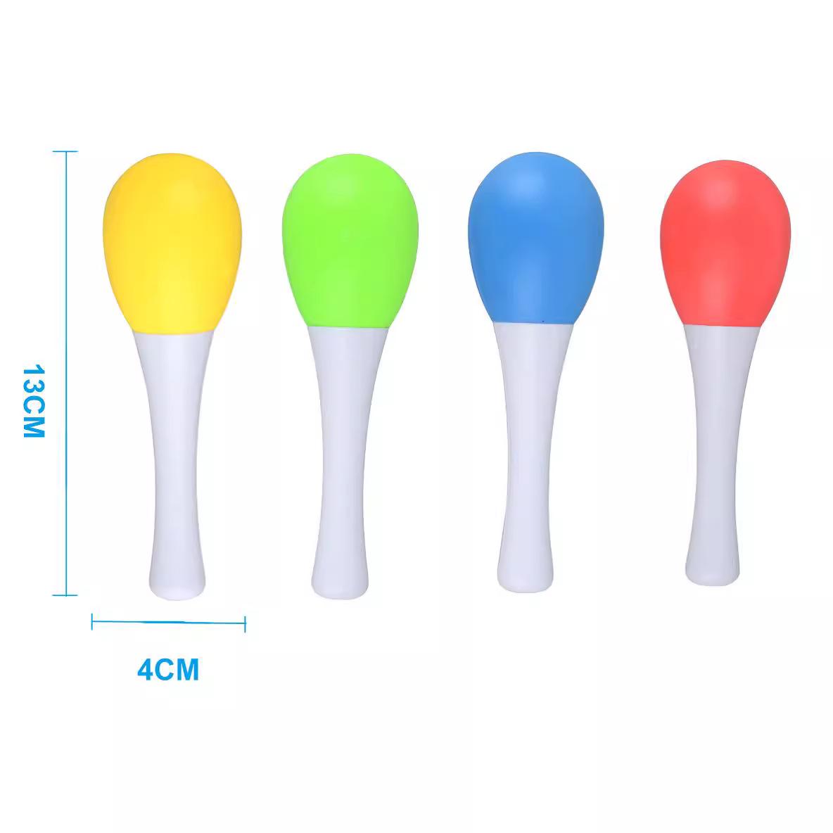 sand hammer rattle toys sand hammer sand ball early education teaching aids plastic rattle toys sand hammer long 13cm sand egg 4cm Application Scenario