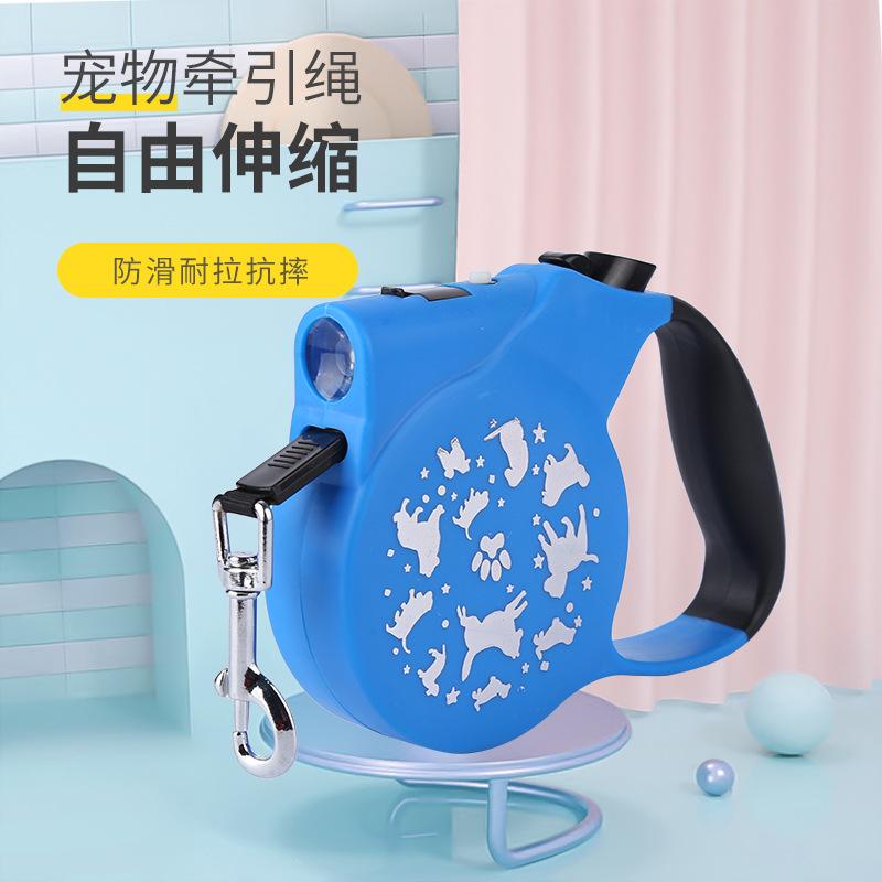 Automatic Retractable Leash Pet Daily Necessities Tractor Automatic Extension Dog Walking Running Traction Roulette Wheel