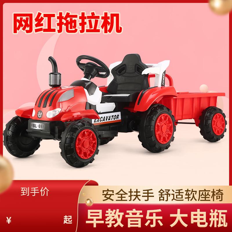 children's electric baby four-wheel electric tractor with bucket charging with music sitting oversized stroller toy Application Scenario