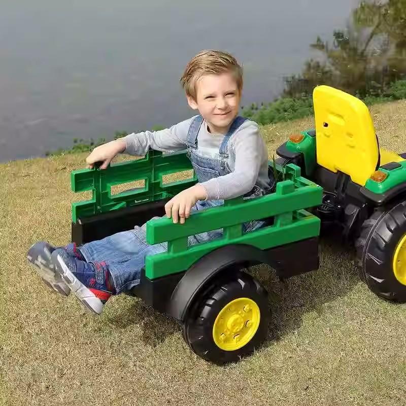 new oriental red tractor children's electric car seat double with bucket truck toys four-wheel drive off-road vehicle Specification drawing