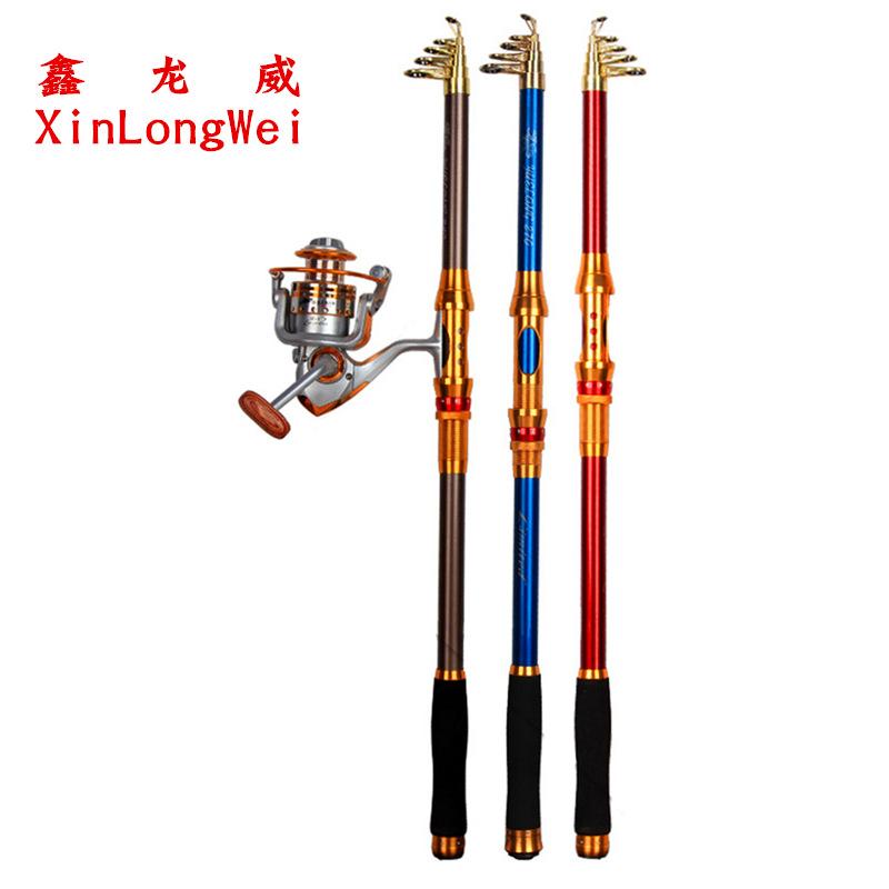 xinlongwei frp hard adjustment sea fishing rod casting rods fishing rod fishing gear metal card slot 3 m fishing rod surf casting rod fishing gear