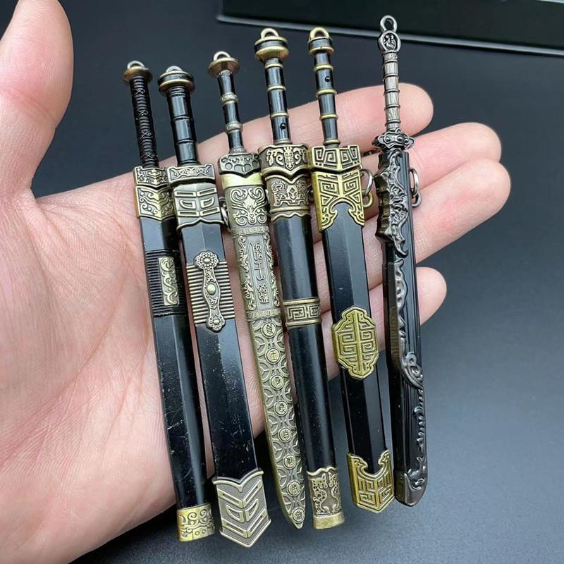 chinese ancient chinese sword qin shihuang sword ruyi sword yue wang sword 12cm ancient sword model small size weapon ornaments keychain