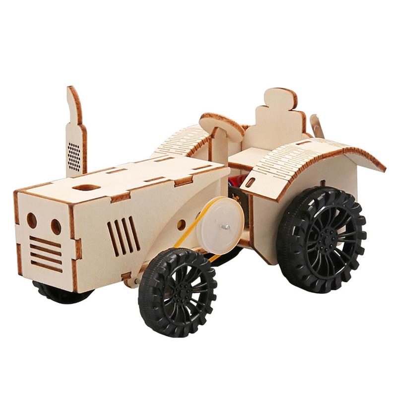 tractor cultivation machine elementary school student science diy technology small production children's hand assembly steam scientific and educational toy Item Picture