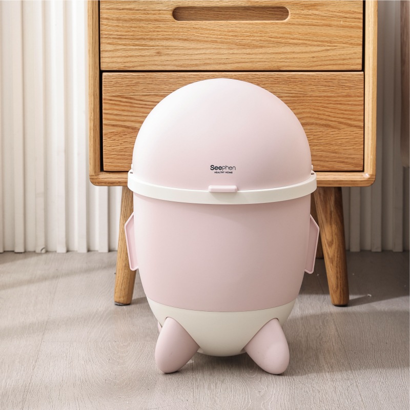 S81-SF-328 Rocket trash can Living Room kitchen Bedroom Garbage collection bucket Student dormitory garbage collection Application Scenario