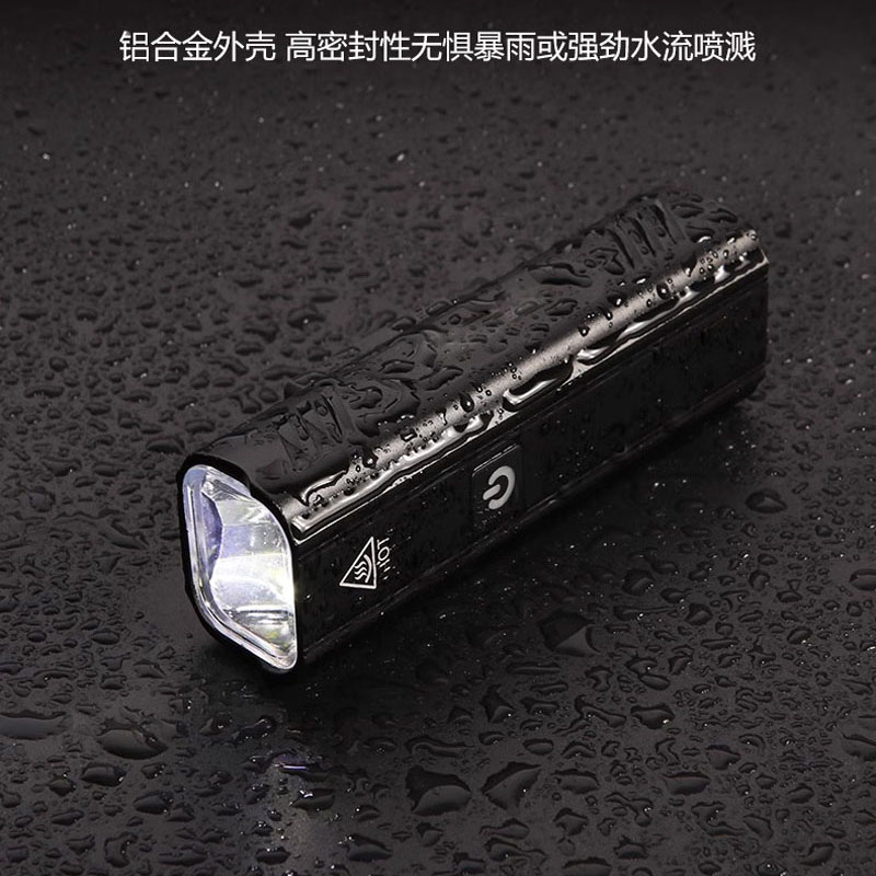 BG-1925 aluminum alloy USB charging headlamp, bicycle headlamp, bicycle riding lighting headlamp, night riding strong light flashlight details Picture