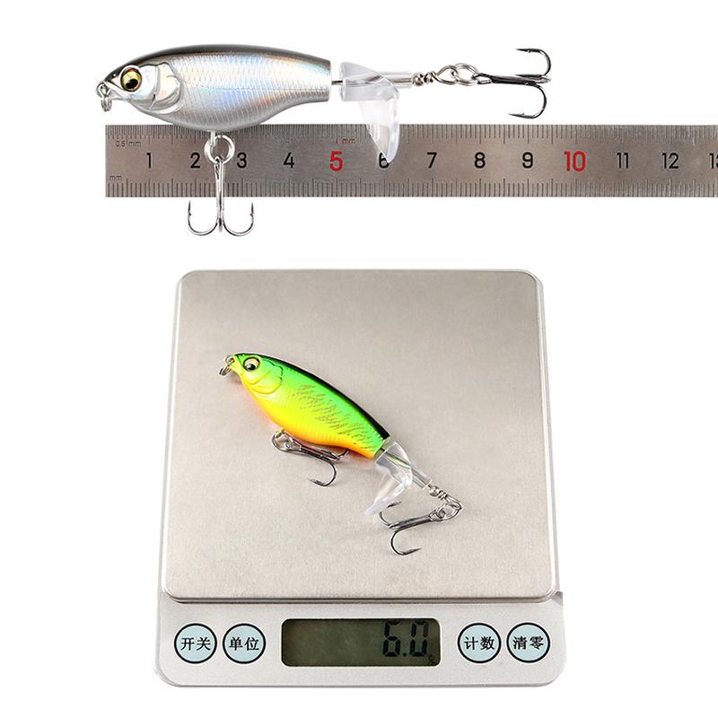 lure propeller lure 6g/10g freshwater seawater surface tractor rotating hard bait pencil noise Item Picture