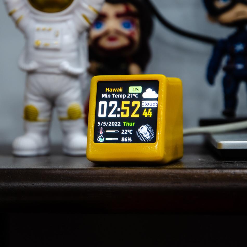 Factory Supply Wifi Smart Weather Station Table Clock Electronic Outdoor Temperature and Humidity Clock Alarm Clock