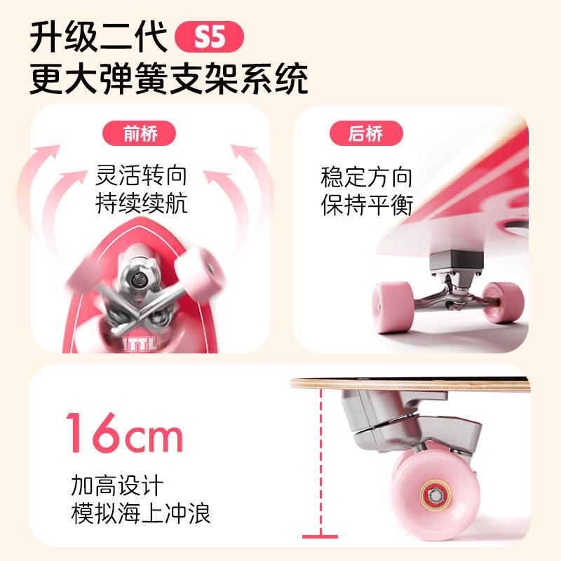 Feilton Little Monster Land Surfboard S5 Spring Beginner Pedal-Free Surfboard Thickening and Wear-Resistant details Picture