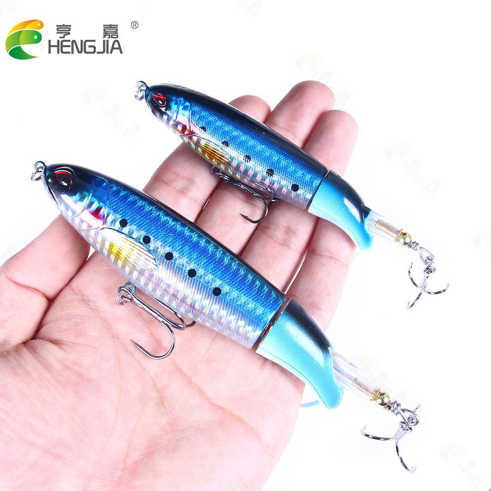 henjia 13g 17g 36g floating pencil propeller bait wholesale simulation lure water surface tractor details Picture