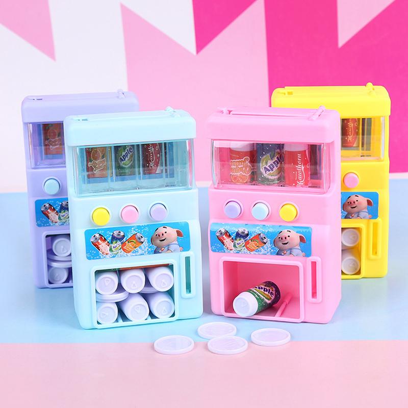children's vending machine beverage vending machine toys 3-6 years old girl boy simulation coin vending machine wholesale