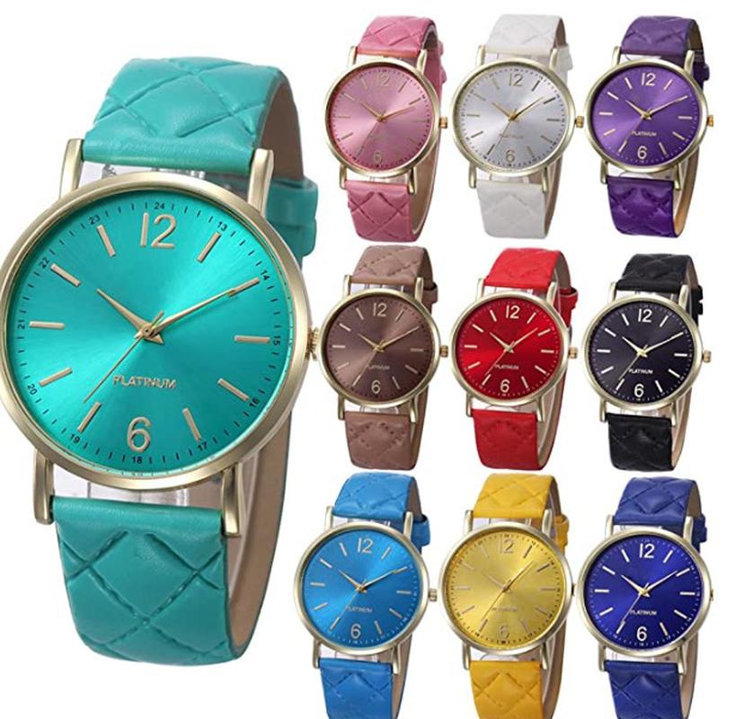 Aliexpress Hot Sale Geneva Sofa Band Fashion Casual Men's and Ladies' Watches Wrist Watch One Piece Dropshipping
