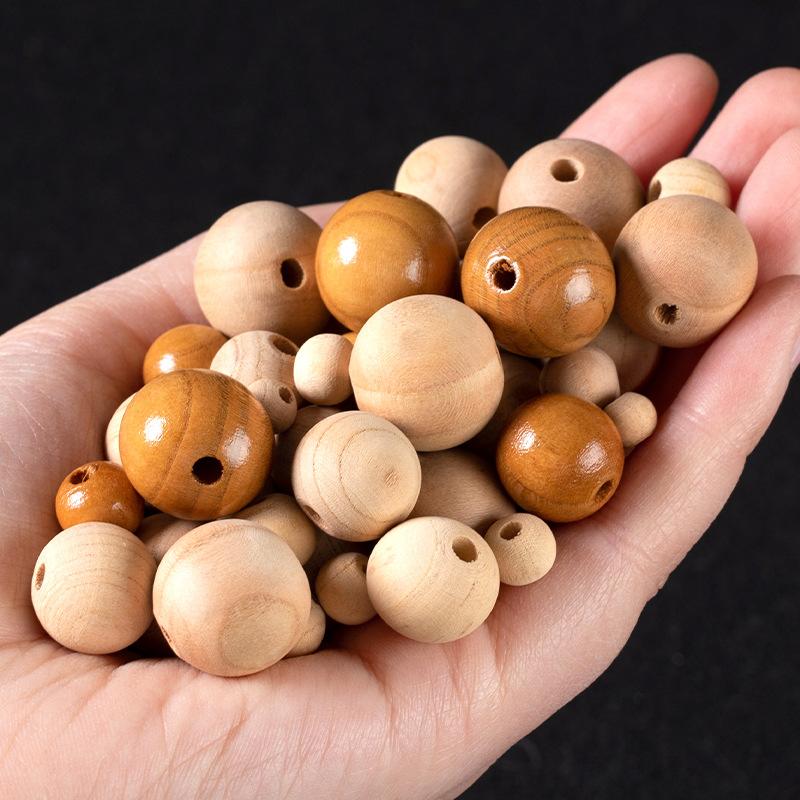 factory direct sales peach wooden bead loose round beads accessories diy handmade wooden bead string beads materials wooden beads loose beads wholesale