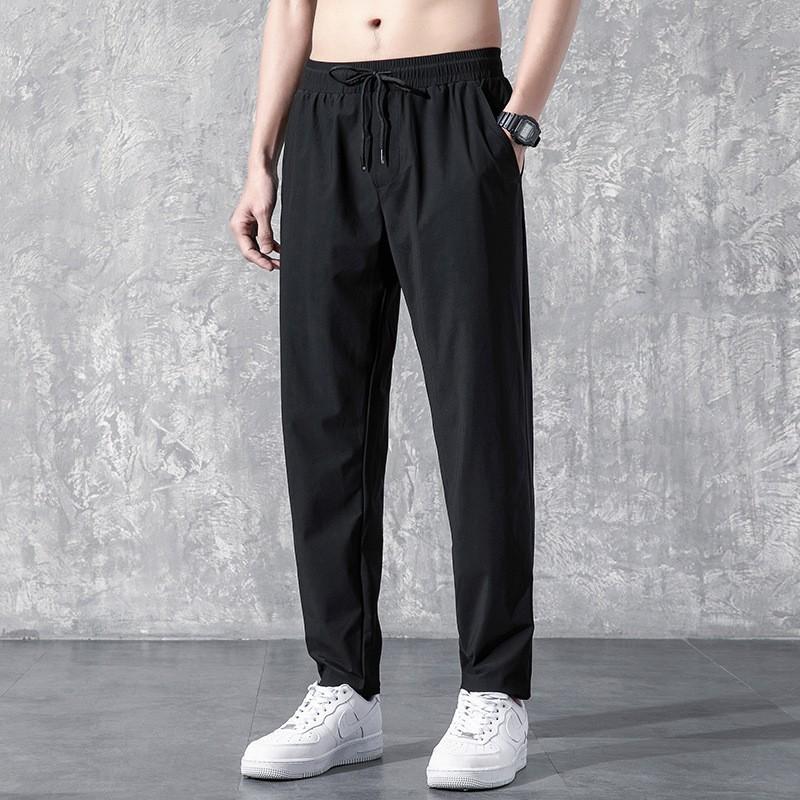 shirt less clothing straight-leg pants men's summer new korean style fashionable sweatpants oversized casual trousers loose track pants
