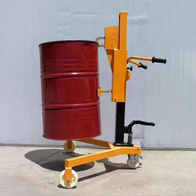 manual hydraulic oil drum truck oil drum loader trolley round barrel truck factory direct supply hardware tools Specification drawing