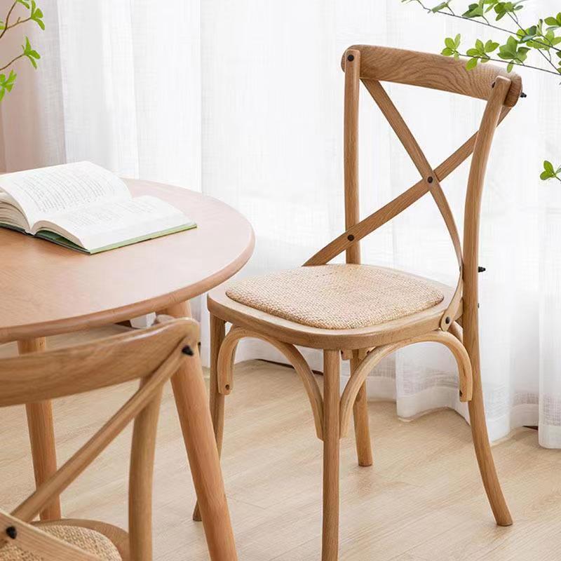 chair household restaurant retro nordic wedding back fork chair living room retro dining chair american chair dining chair solid wood chair