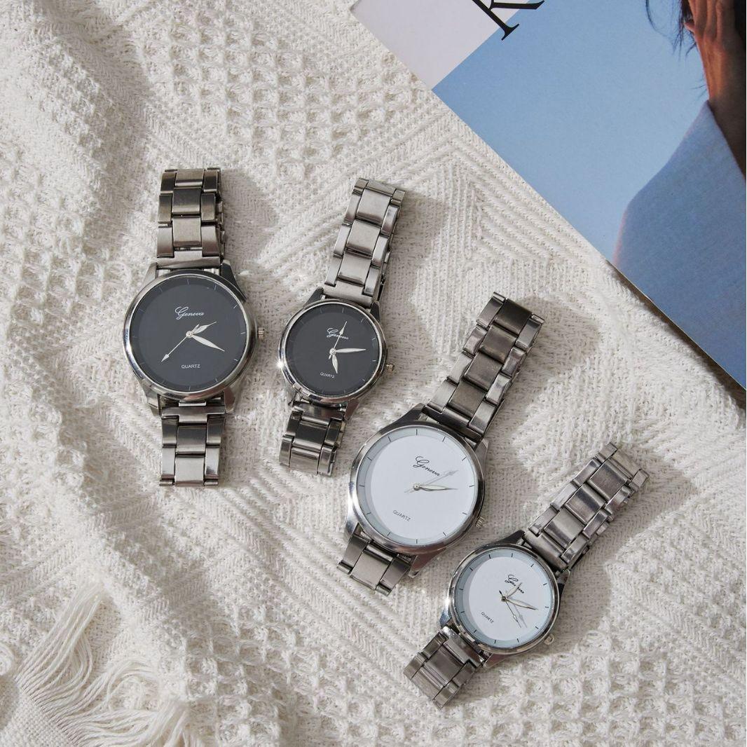 Ultra-Thin Steel Strap Casual Couple Watch Men's Fashion Women's Watch Quartz Wrist Watch Steel Watch One Piece Dropshipping