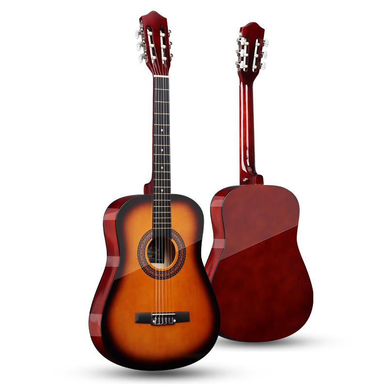 powerful real factory 38-inch classical guitar guitar beginner adult rounded wooden guitar jita musical instrument Application Scenario