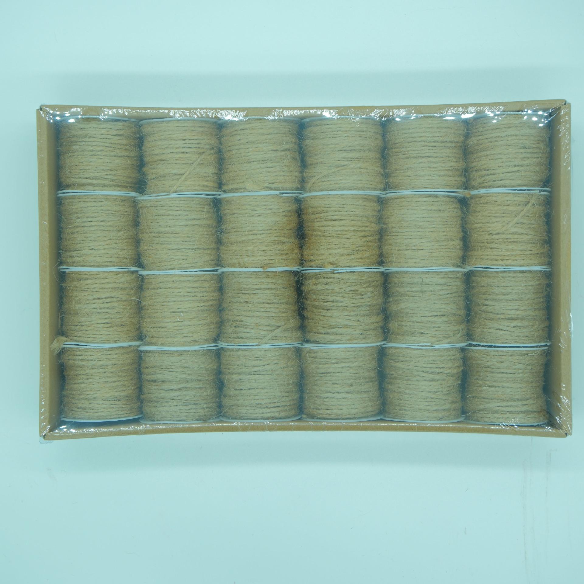 in stock handmade braided rope diy hemp rope decorative rope kindergarten handmade rope export natural yellow linen rope full figure