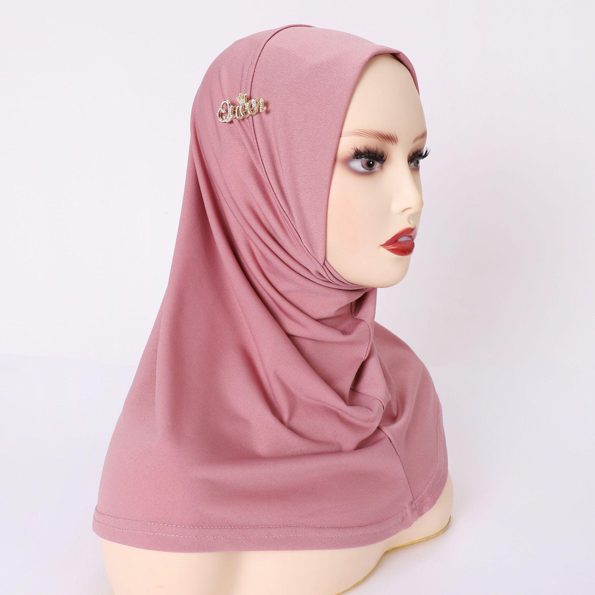live broadcast cross-border crystal hemp convenient headgear diy detachable diamond alloy accessories nationality-featured cap middle east africa headgear full figure