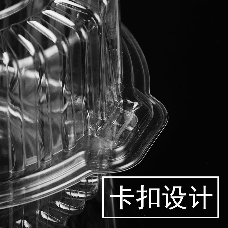 round transparent cake box factory in stock disposable mousse lasagna cake pastry burger bread to-go box Specification drawing