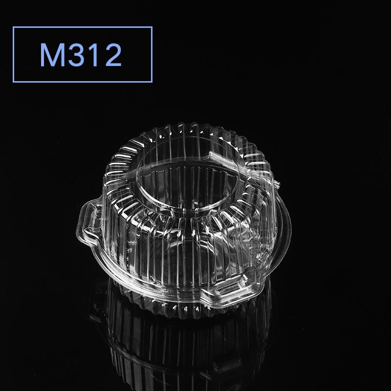 round transparent cake box factory in stock disposable mousse lasagna cake pastry burger bread to-go box Item Picture
