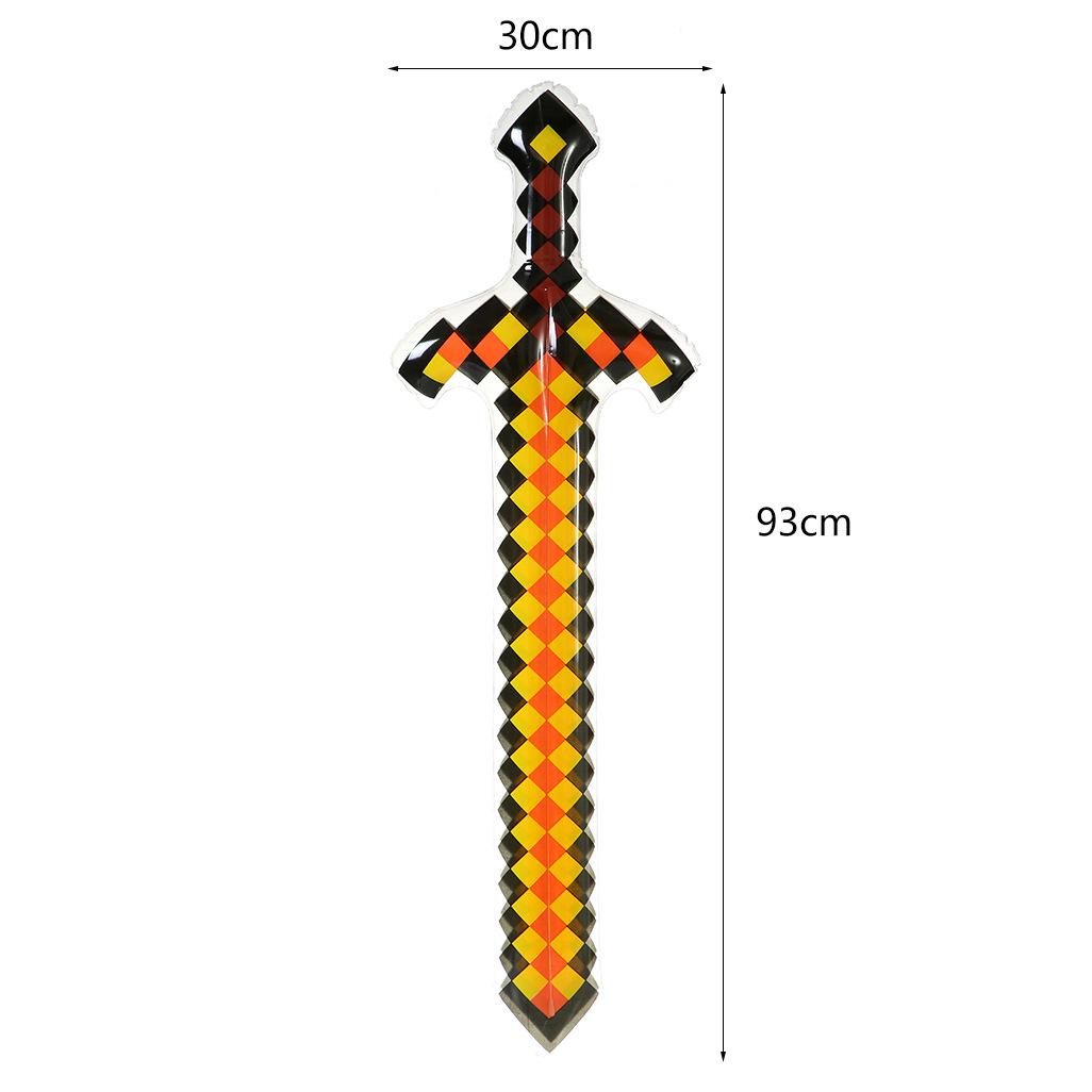 2024 new pvc children's cartoon inflatable toy sword sword axe pick toy factory wholesale Specification drawing