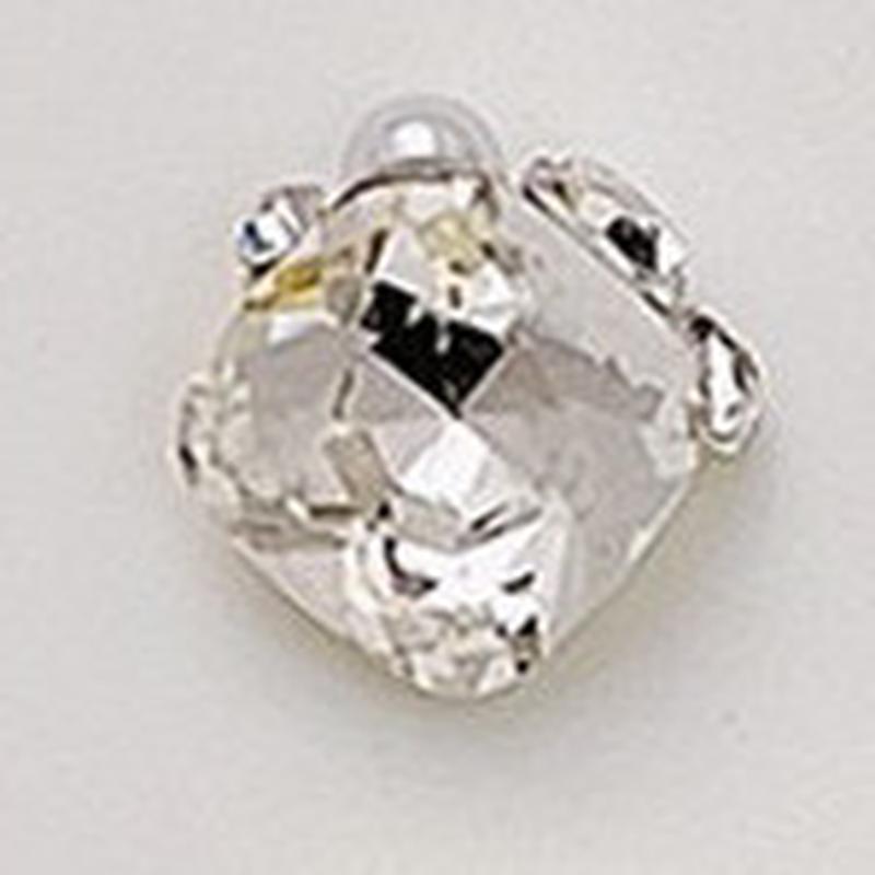 internet celebrity wear armor new nail beauty crystal pile rhinestone super flash crooked heart snowflake pillow axe love heart nail jewelry details Picture