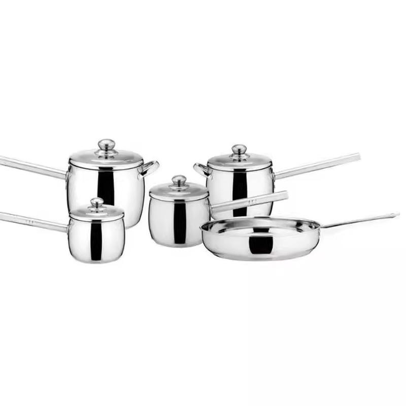 foreign trade stainless steel pot rising shape set pot large capacity africa ultra-high pressure pot thickened compound bottom single handle set pot Item Picture