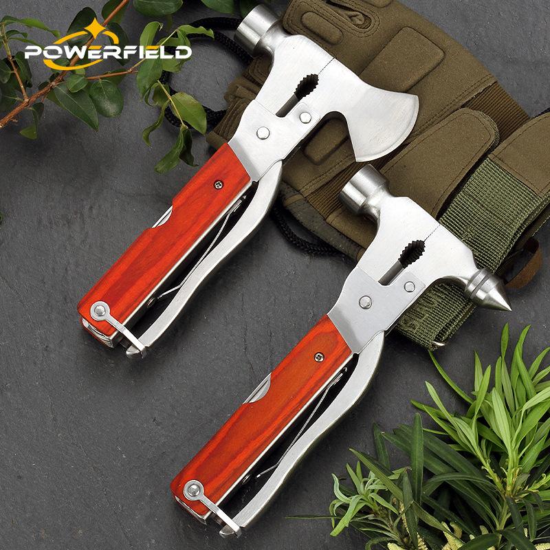 cross-border spot outdoor survival multi-function tool fire axe factory direct camping life hammer multi-function axe Specification drawing