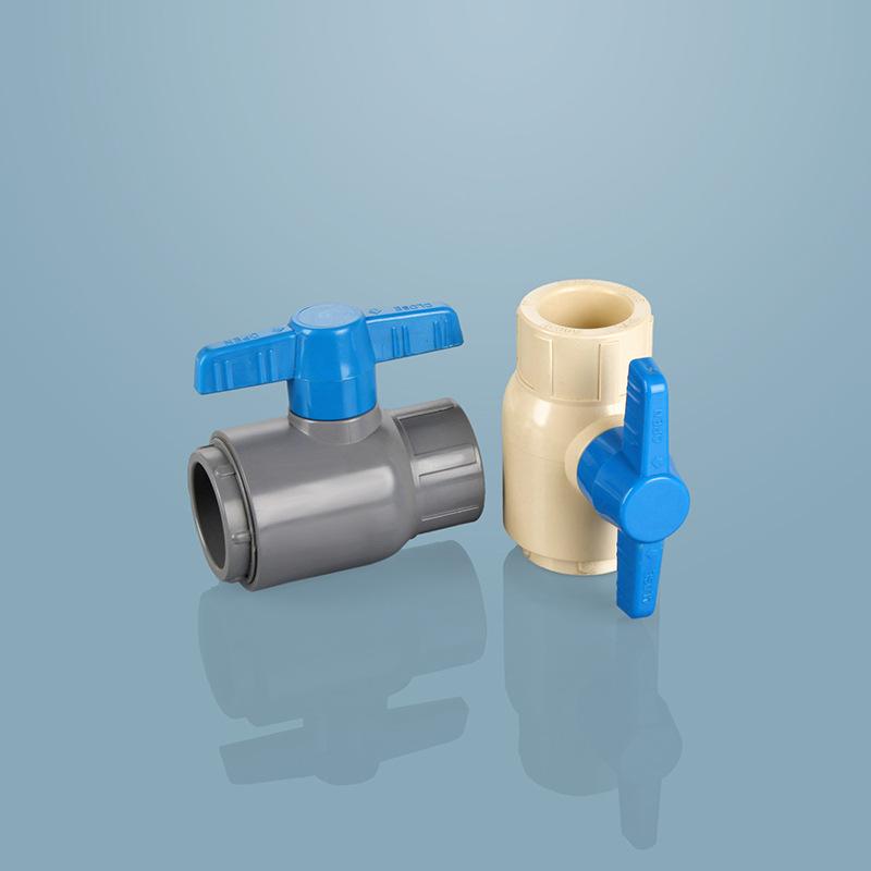 foreign trade exclusive for cpvc ball valve upvc to water valve white corrosion resistant pvc valve