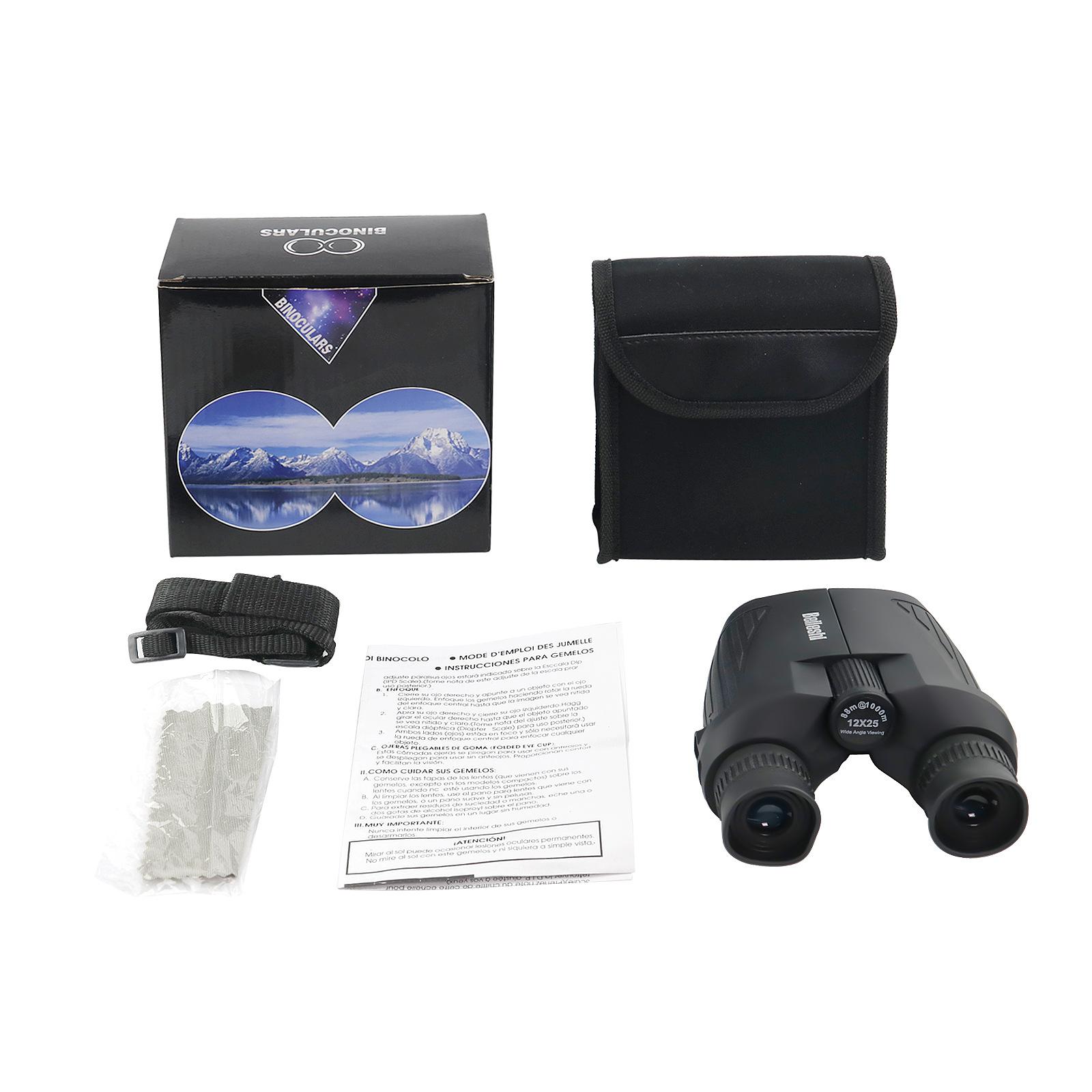 little paul telescope high magnification binocular 12x25 children's low light mini-portable telescope outdoor Item Picture