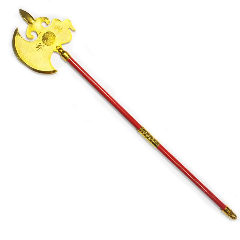 children's toy axe zhao yun gun guan gong knife square sky painted halberd spear three kingdoms weapon performance props axe wholesale Item Picture