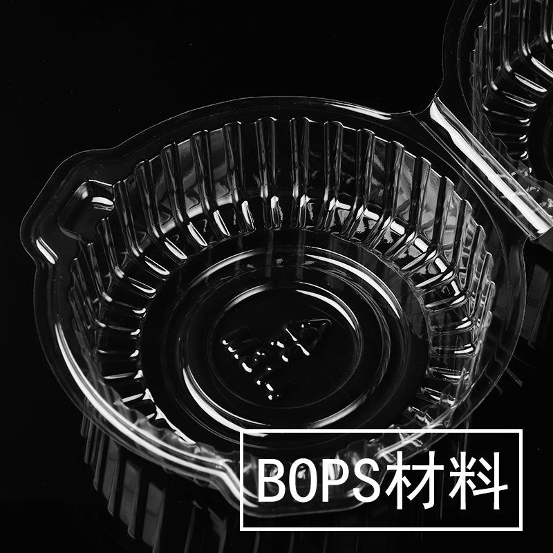 round transparent cake box factory in stock disposable mousse lasagna cake pastry burger bread to-go box full figure