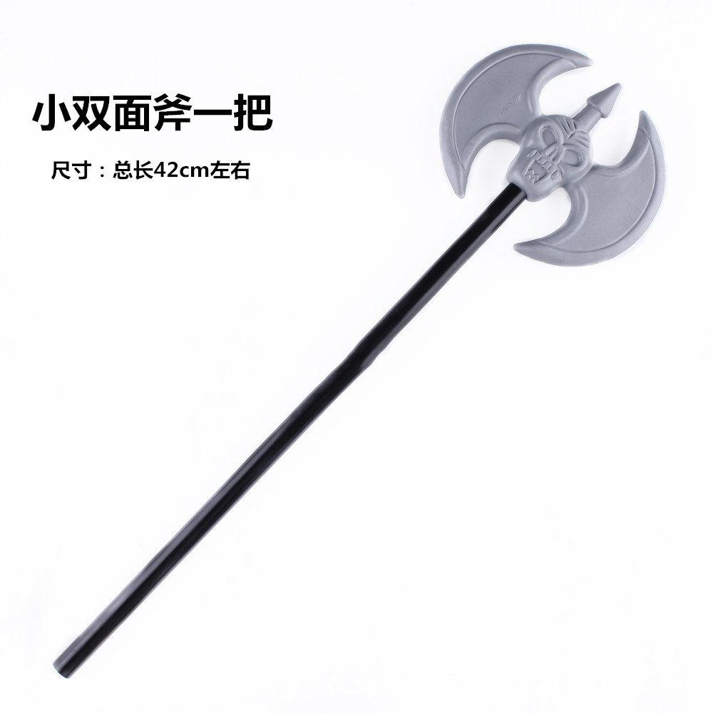 halloween weapon calf fork axe children's toy red devil fork weapon death sickle children's gift Specification drawing
