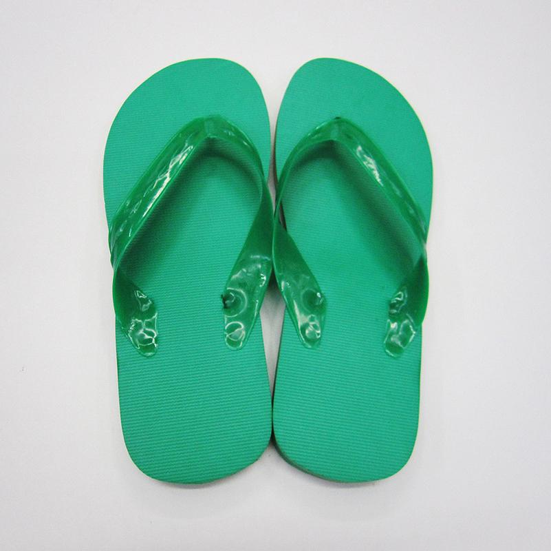 foreign trade export to africa 915pvc flip-flops green 5 nail thick bottom white pigeon flip-flops factory direct sales full figure