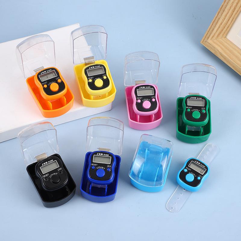 1020 bread box led counter manual register finger ring counter transparent gift box register details Picture