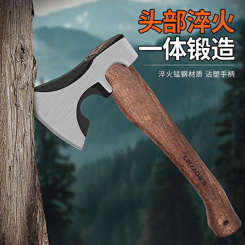 camping hand axe portable outdoor tactics camping tools aircraft axe carpenter's axe bone chopping tree cutting and logging hand axe details Picture