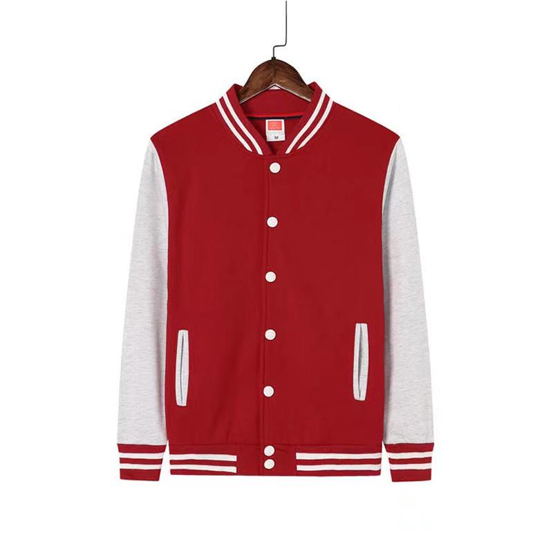 customized baseball uniform sweater fleece thickened work group clothes autumn and winter wear coat classmates party  shirt embroidery printed logo Item Picture