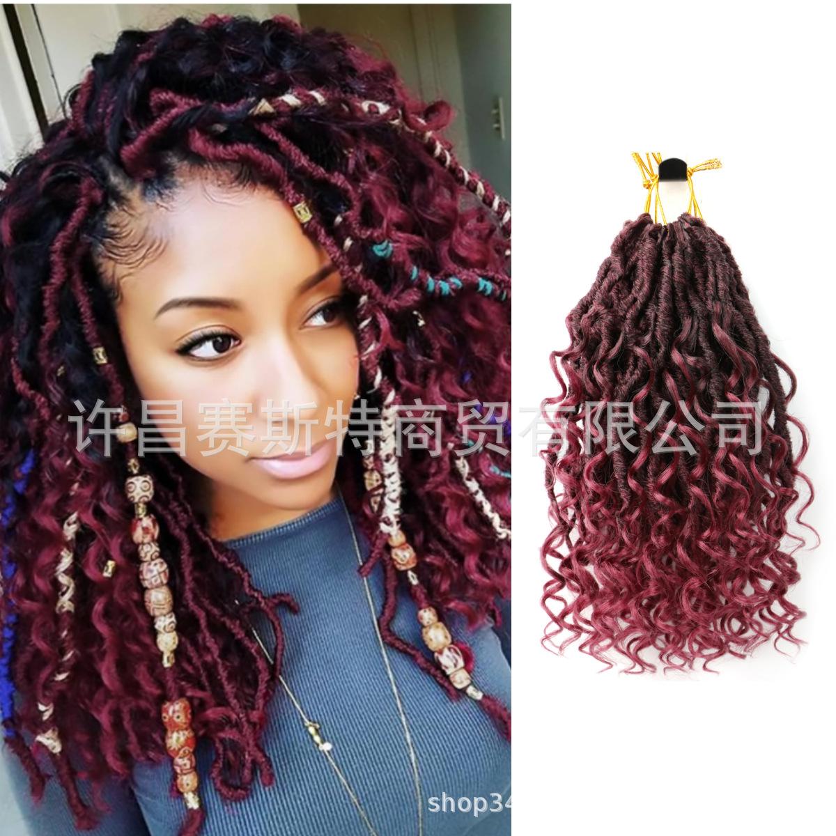 cross-border european and american crochet wig africa dreadlocks river locs africa dreadlocks 10inch statue of liberty flying son full figure