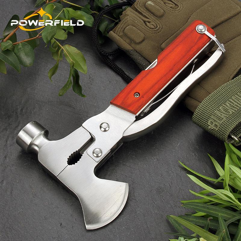 cross-border spot outdoor survival multi-function tool fire axe factory direct camping life hammer multi-function axe Application Scenario