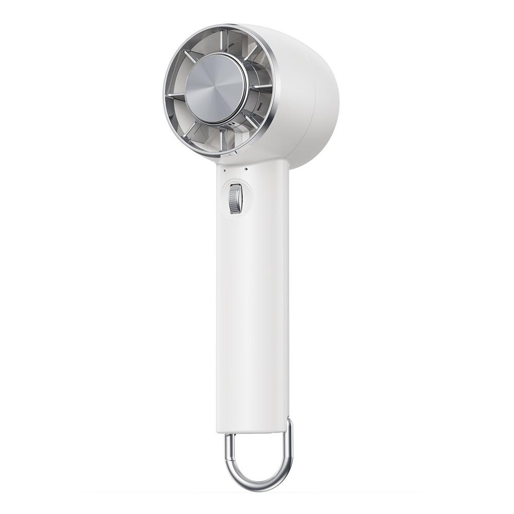 japanese and korean cross-border new arrival refrigeration handheld fan outdoor portable semiconductor ice pack hook climbing button carabiner bladeless fan Item Picture