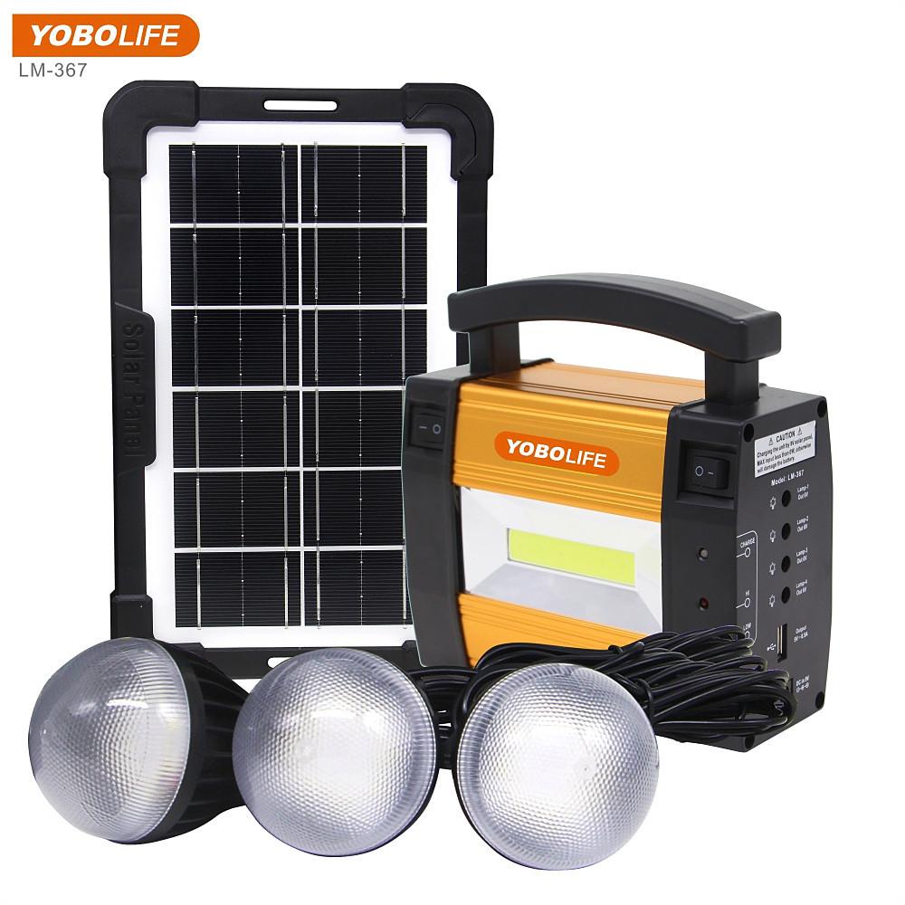 Youbangliang Small Solar Power System Aluminum Alloy Shell 3V Lighting Sold to Africa Southeast Asia Foreign Trade Edition full figure