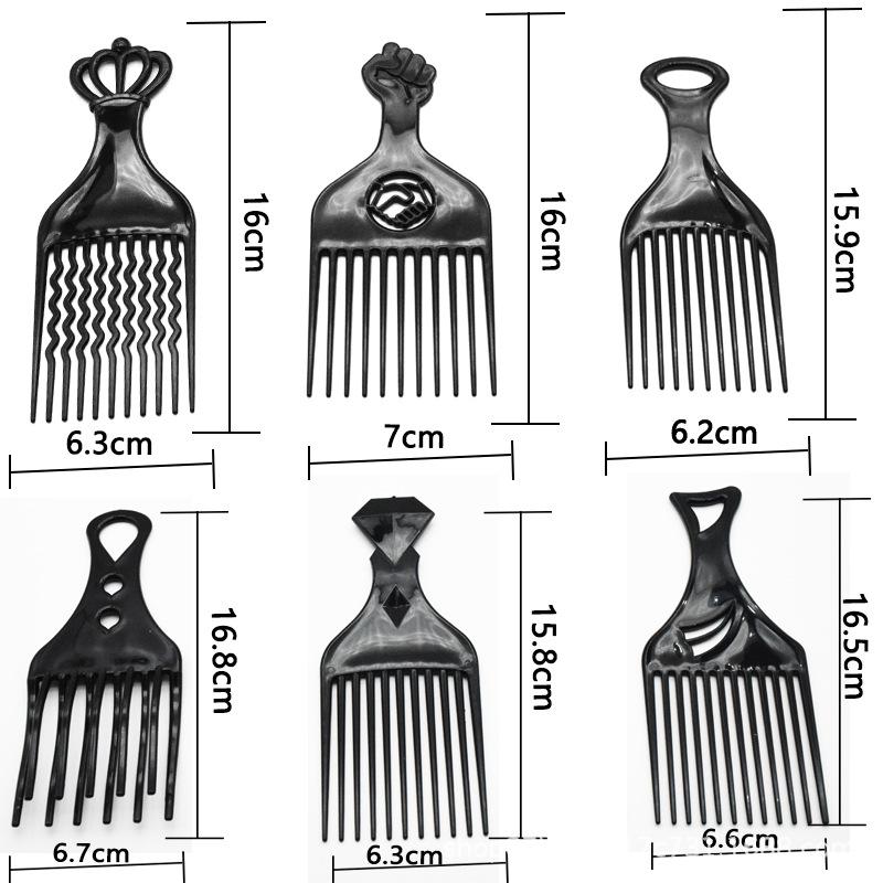 new six-piece comb hair comb africa south africa hot sale products new patent product comb shape hairdressing comb Item Picture