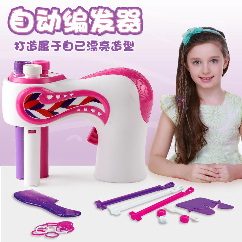 online red three-strand tress device girls' braid hair braiding hair fantastic children's hair binding machine cross-border toys details Picture