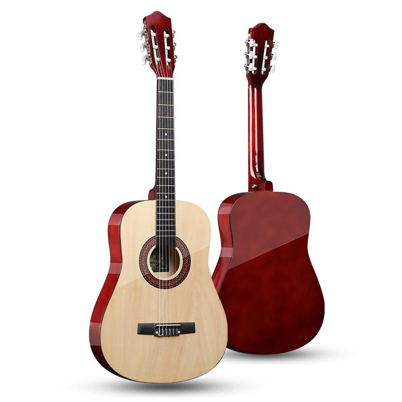 powerful real factory 38-inch classical guitar guitar beginner adult rounded wooden guitar jita musical instrument Item Picture