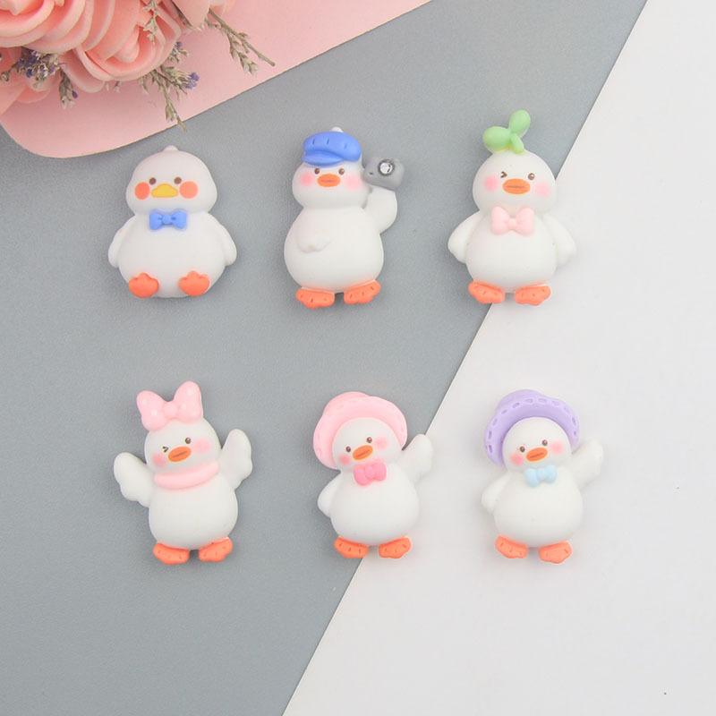 cartoon duck camera new resin accessories diy cream glue phone case ornament headwear refrigerator sticker stationery box full figure