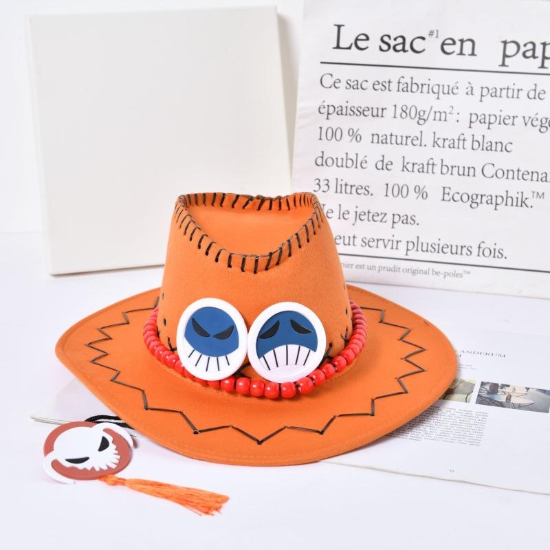 Cosplay Anime One Piece Luffy Esro's Hat Cowboy Joba Hat Outdoor Travel Fisherman Straw Hat