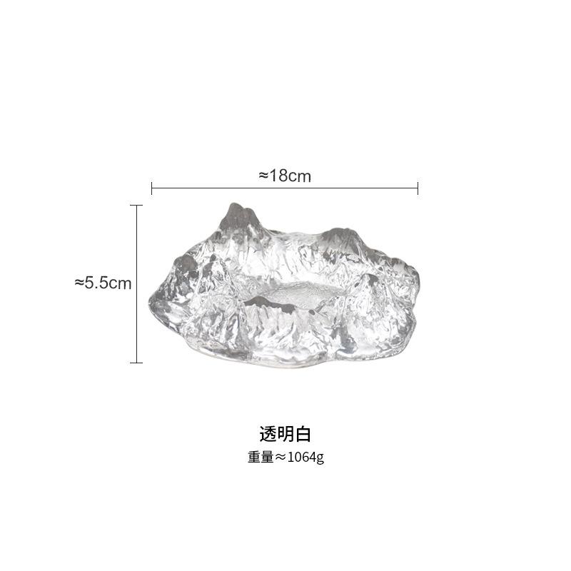 Iceberg Snow Mountain Glass Ashtray Creative Personal Household Living Room Frosted Cigar Cylinder Bar Club Decoration Wholesale Item Picture