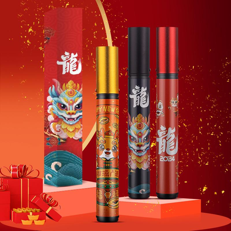 windproof lighter inflatable long handle-point firecrackers fireworks moxibustion cigar special spray gun dragon year limited igniter full figure