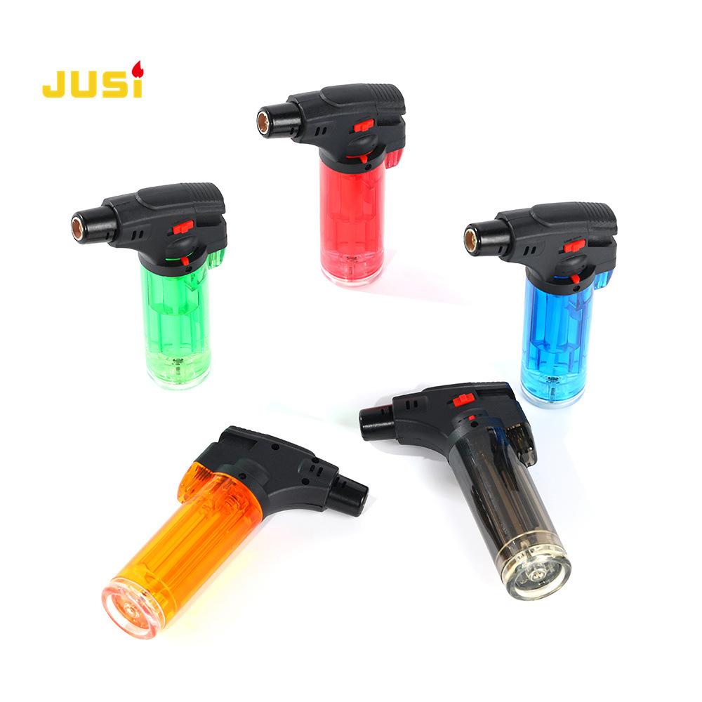 999 long mouth direct punch burning torch cigar high temperature welding gun spray gun gas windproof moxibustion lighter factory wholesale details Picture